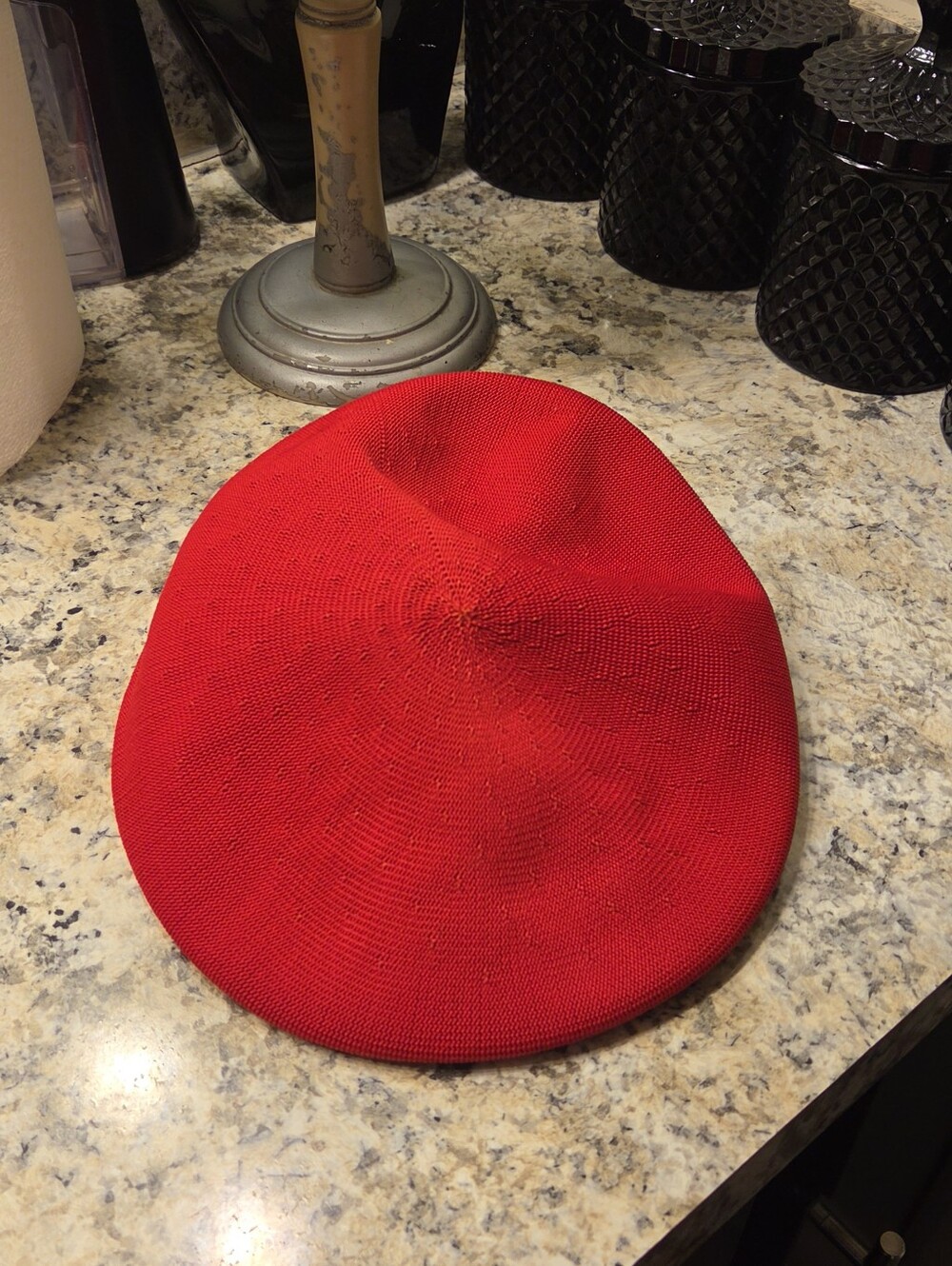 Kangol Bright Red Knit Beret